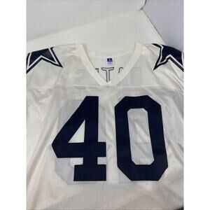 Dallas Cowboys Bill Bates #40 Russell Athletic‎ Jersey White Mens 48 XL USA